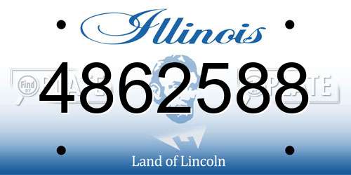4862588 Illinois License Plate