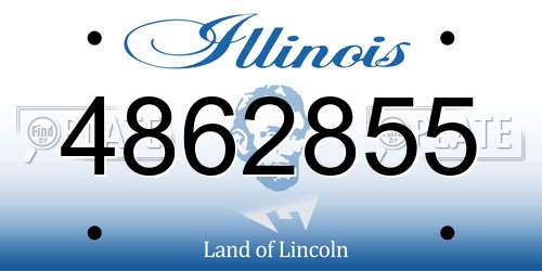4862855 Illinois License Plate