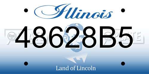 48628B5 Illinois License Plate