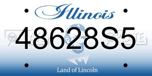 48628S5 Illinois License Plate