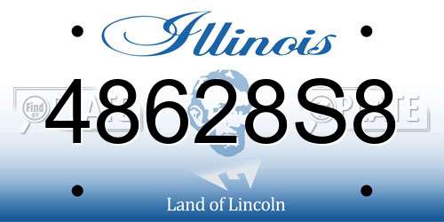 48628S8 Illinois License Plate