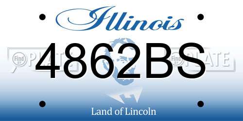 4862BS Illinois License Plate