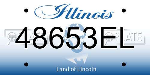 48653EL Illinois License Plate