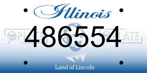 486554 Illinois License Plate