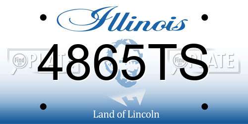 4865TS Illinois License Plate