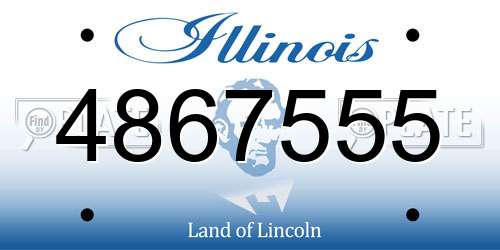 4867555 Illinois License Plate