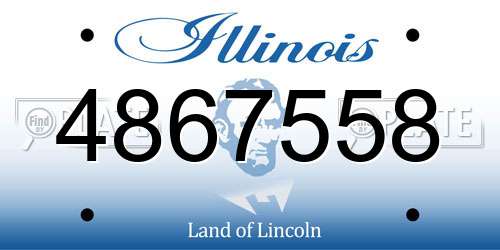 4867558 Illinois License Plate