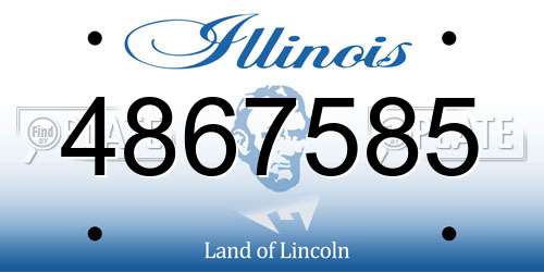 4867585 Illinois License Plate