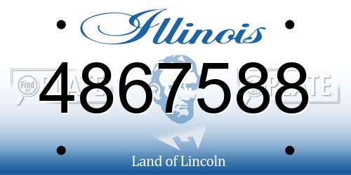 4867588 Illinois License Plate