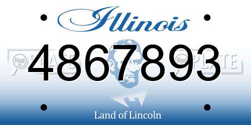 4867893 Illinois License Plate