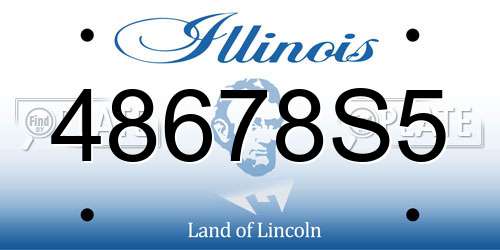 48678S5 Illinois License Plate