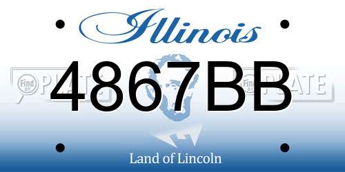 4867BB Illinois License Plate