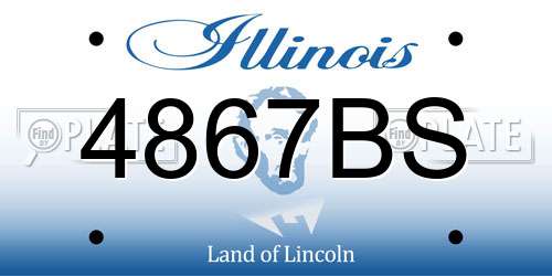 4867BS Illinois License Plate
