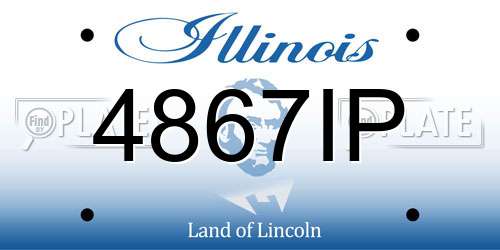 4867IP Illinois License Plate