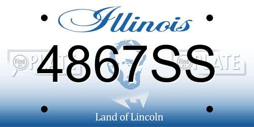 4867SS Illinois License Plate