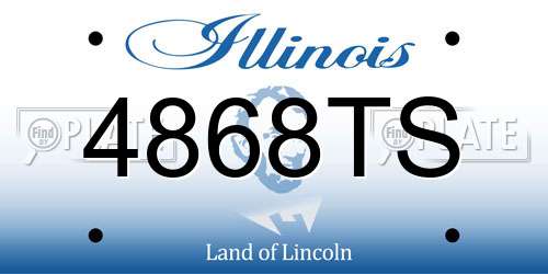 4868TS Illinois License Plate