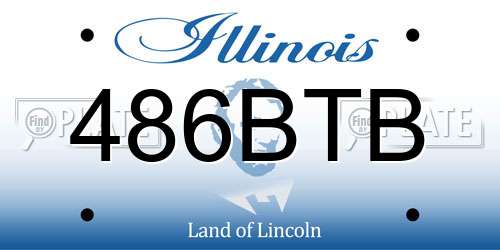 486BTB Illinois License Plate