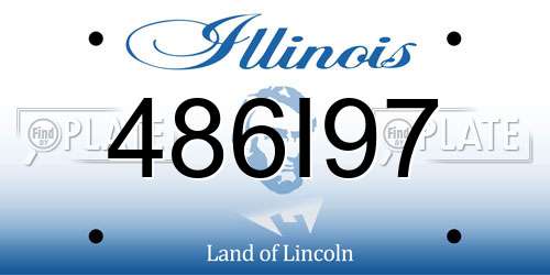 486I97 Illinois License Plate