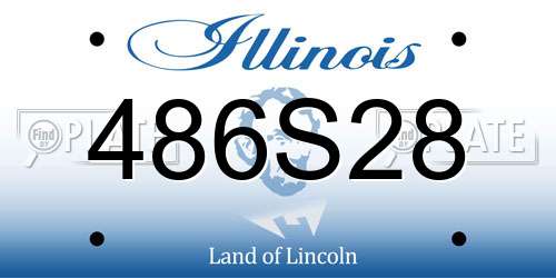 486S28 Illinois License Plate