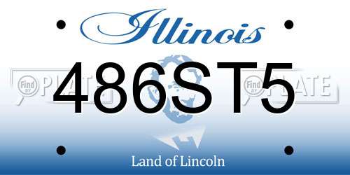 486ST5 Illinois License Plate