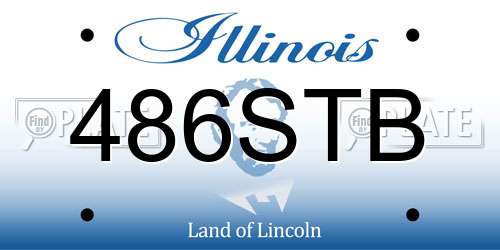 486STB Illinois License Plate