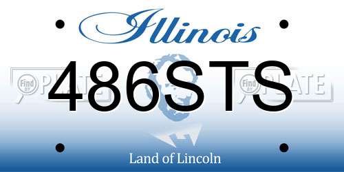 486STS Illinois License Plate