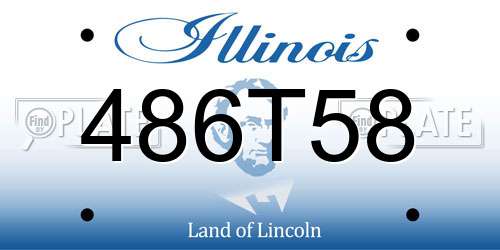 486T58 Illinois License Plate