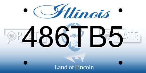 486TB5 Illinois License Plate