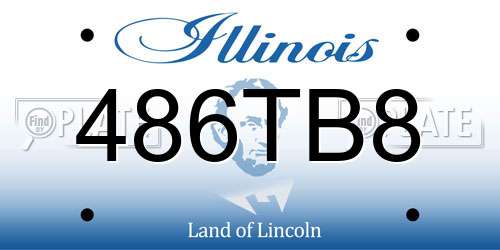 486TB8 Illinois License Plate