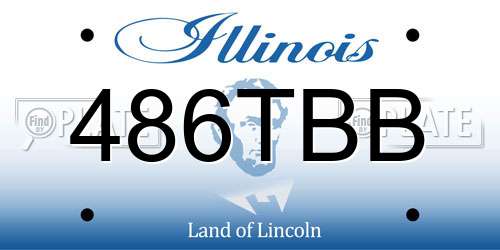 486TBB Illinois License Plate