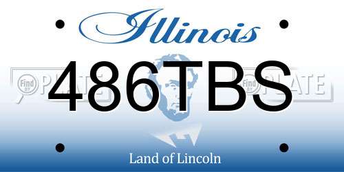 486TBS Illinois License Plate