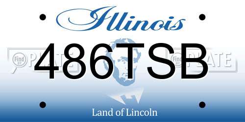486TSB Illinois License Plate