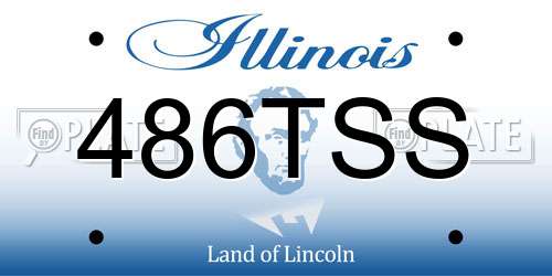 486TSS Illinois License Plate