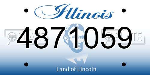 4871059 Illinois License Plate