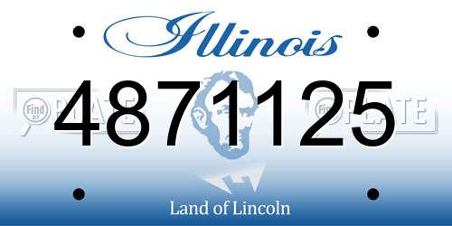 4871125 Illinois License Plate