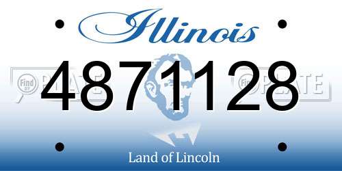 4871128 Illinois License Plate