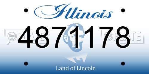 4871178 Illinois License Plate