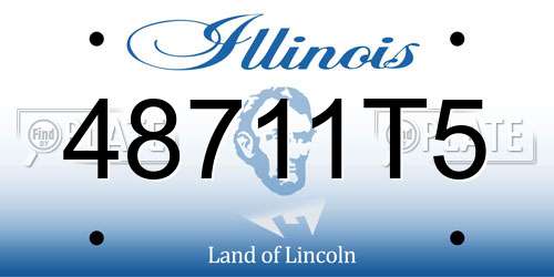48711T5 Illinois License Plate