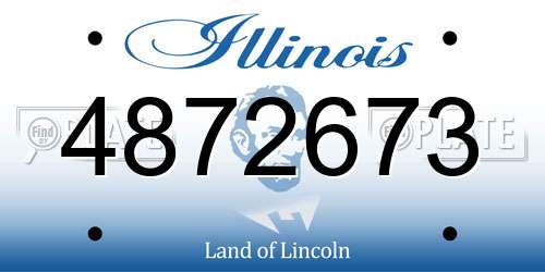 4872673 Illinois License Plate