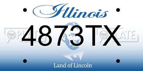 4873TX Illinois License Plate