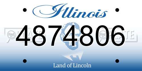 4874806 Illinois License Plate