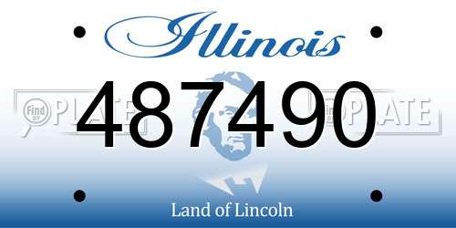 487490 Illinois License Plate