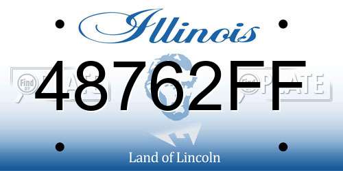 48762FF Illinois License Plate