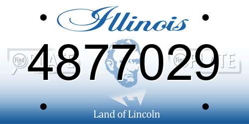 4877029 Illinois License Plate
