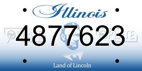 4877623 Illinois License Plate