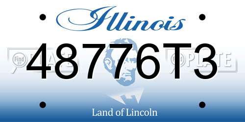 48776T3 Illinois License Plate