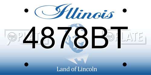 4878BT Illinois License Plate