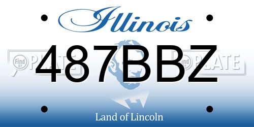 487BBZ Illinois License Plate