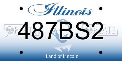 487BS2 Illinois License Plate