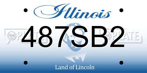 487SB2 Illinois License Plate
